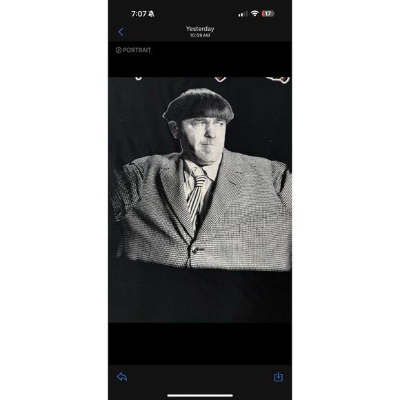 Vintage 90’s The Three Stooges Moe All Over Print Tee Shirt Sz XXL - Picture 2 of 8